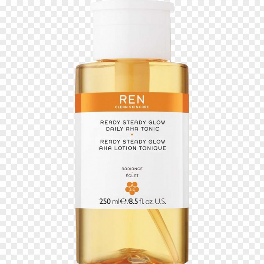 René Descartes Lotion REN Ready Steady Glow Daily AHA Tonic Skin Care Toner Acne PNG