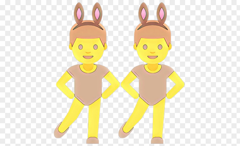 Smile Animal Figure Yellow Background PNG