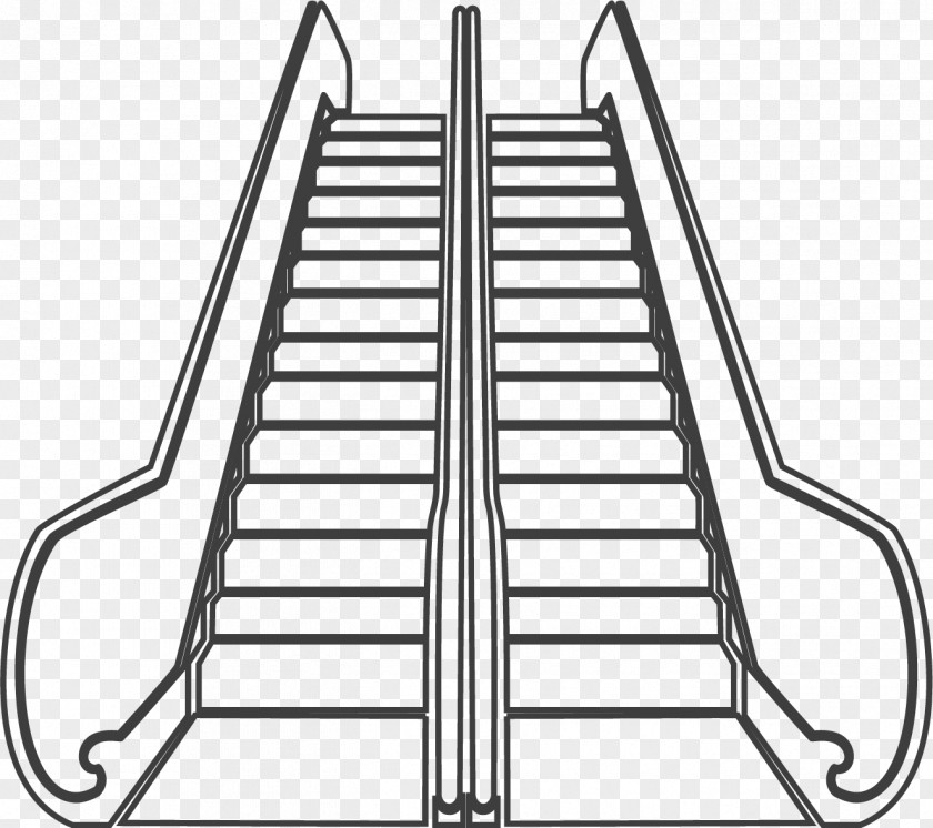 Up And Down The Escalator Stairs Elevator Icon PNG