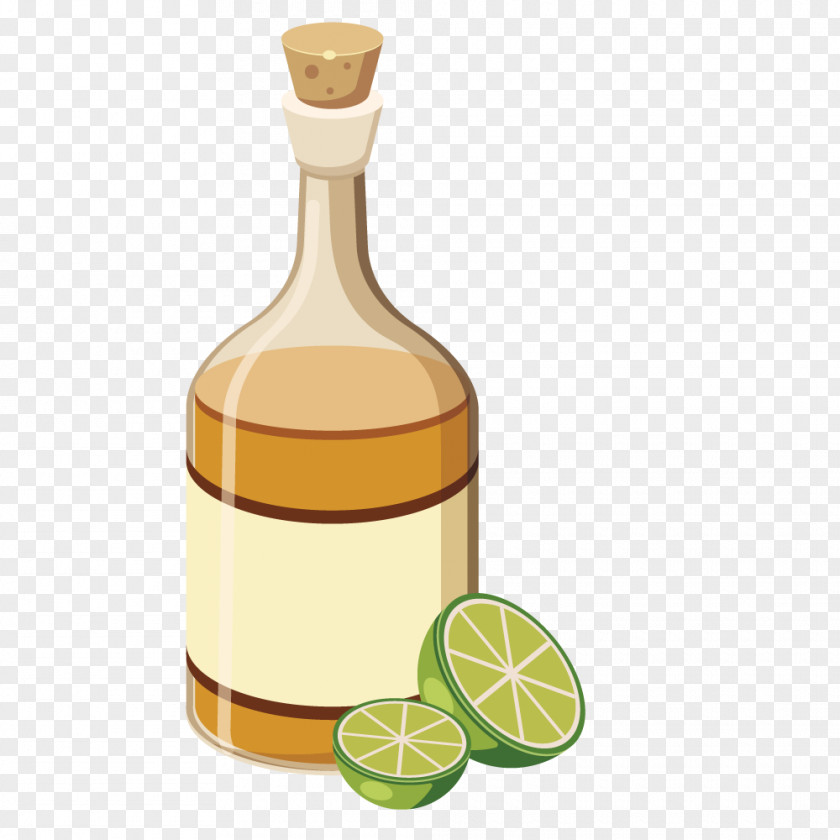 Vector Olive Oil Liqueur Liquid Bottle PNG