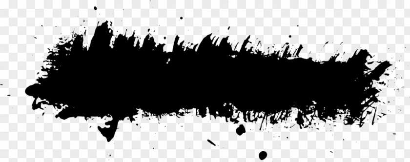 Black Banner Image Grunge Clip Art Painting PNG