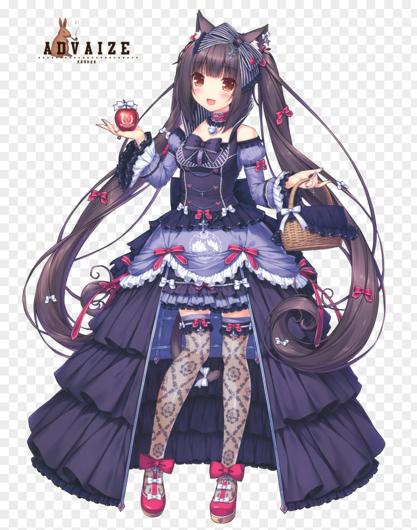 Cat Nekopara Chocolate Vanilla Ice Cream PNG