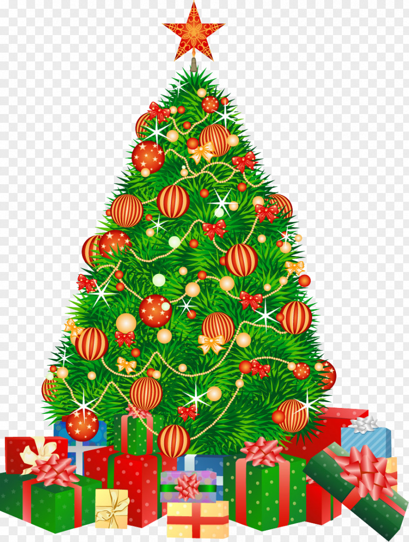 Christmas Tree Santa Claus Gift Boxing Day PNG