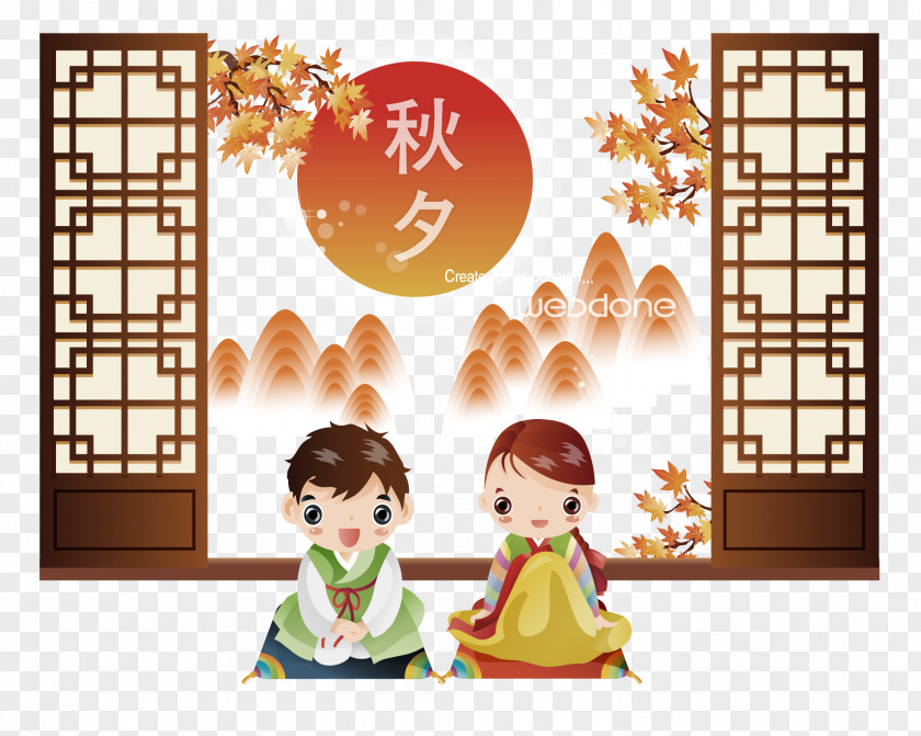 Door South Korea Mid-Autumn Festival Chuseok Traditional Chinese Holidays New Year PNG