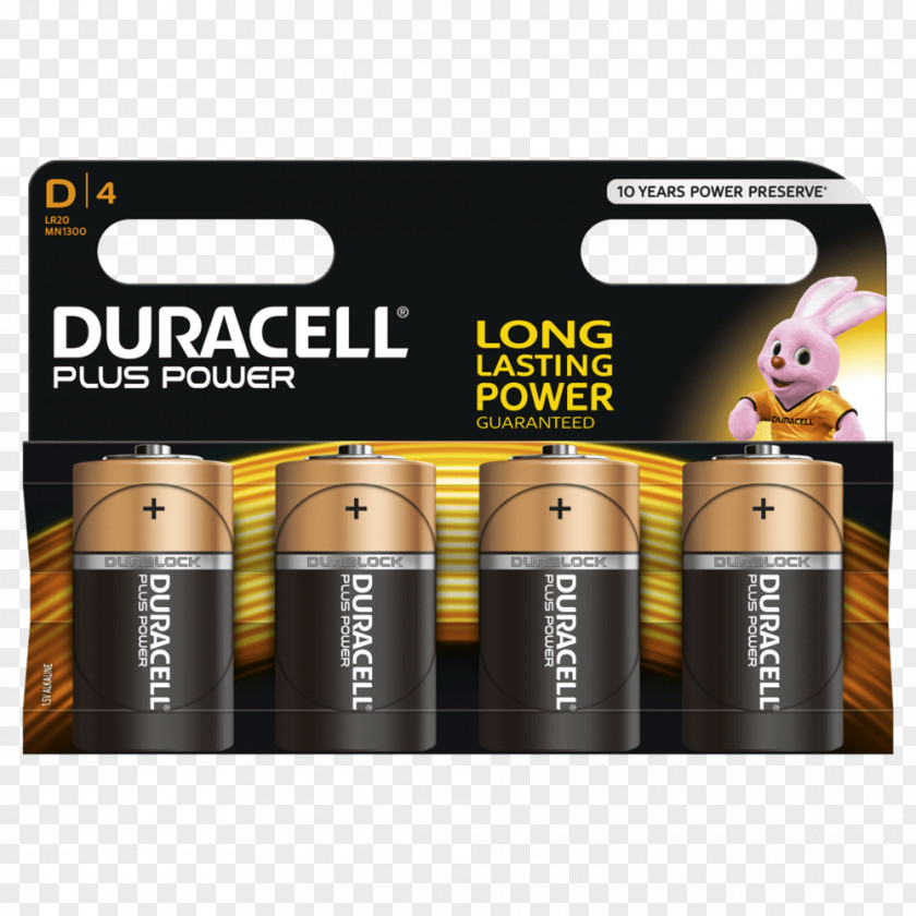 Duracell D Battery Alkaline Electric AAA PNG