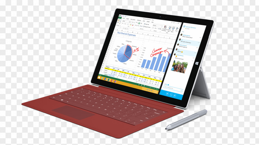 Microsoft Surface Pro 3 2 4 Book PNG