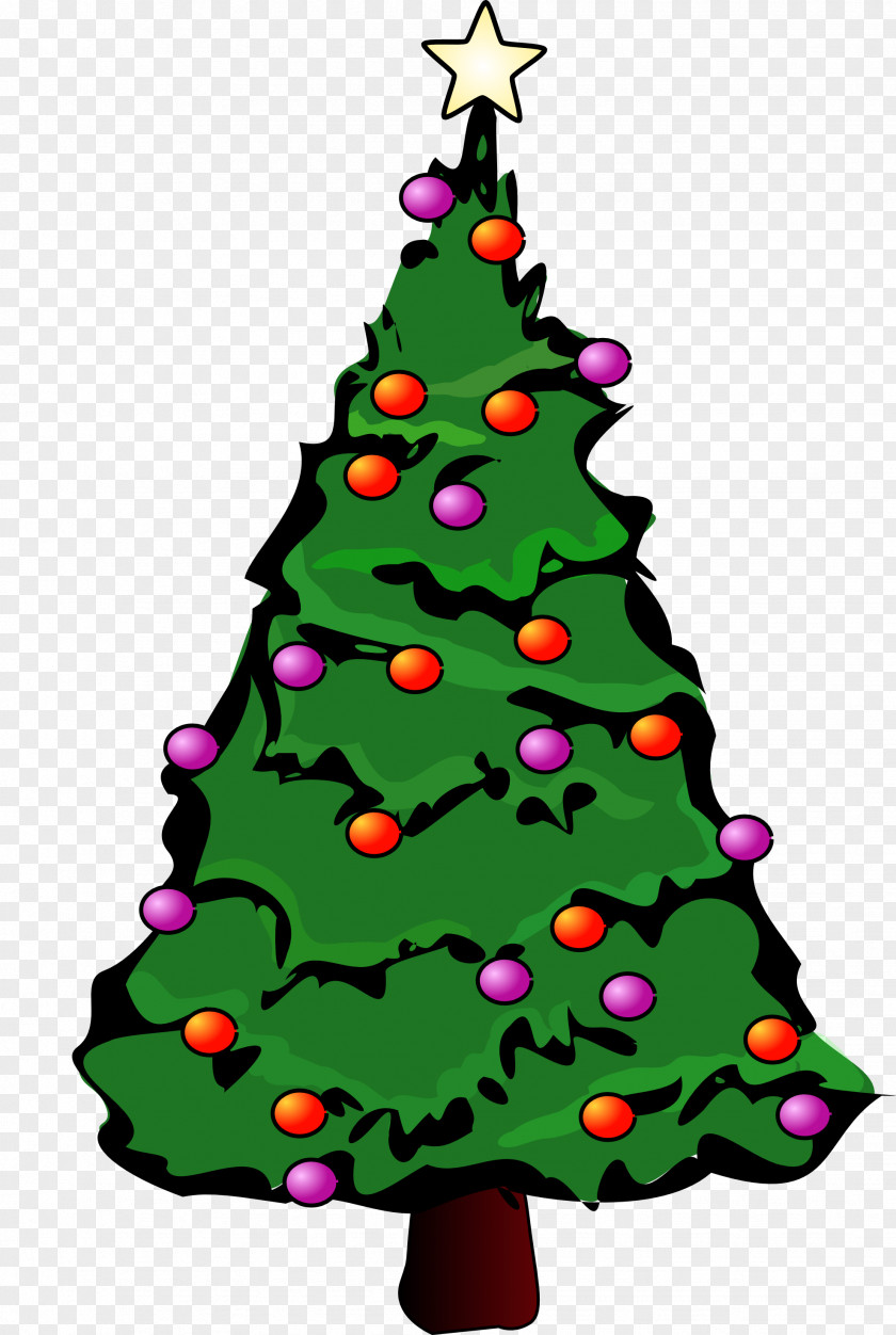 Christmas Tree Graphic Clip Art PNG