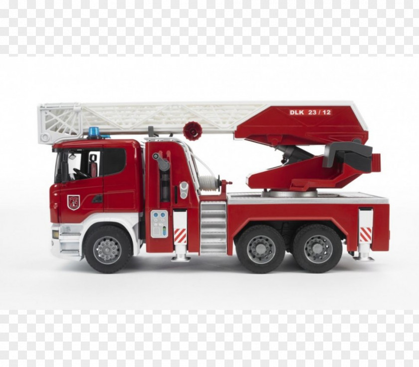 Firefighter Scania AB PRT-range Bruder Fire Engine PNG