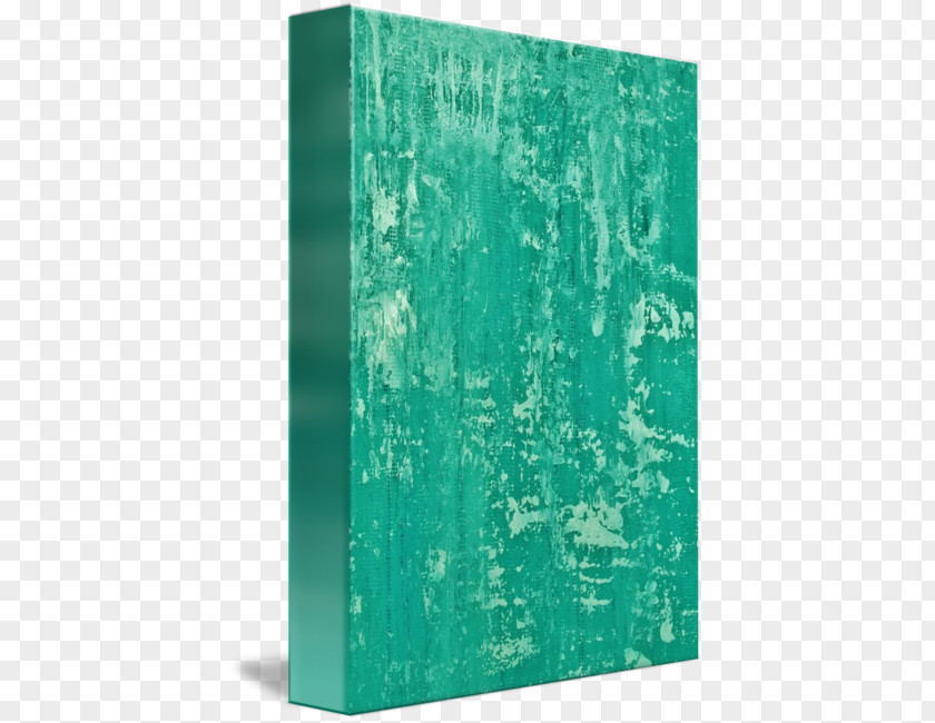 A Rainy Night Green Turquoise Rectangle PNG