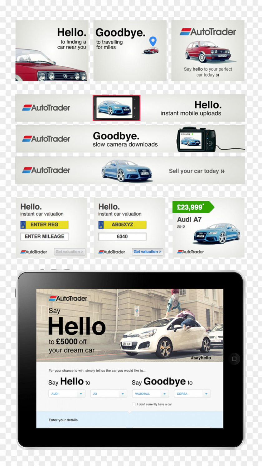 Auto Trader Used Cars Car Display Advertising Web Page Logo PNG