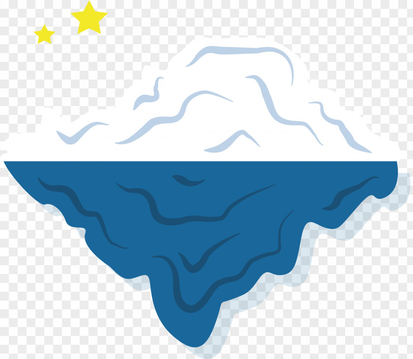 Blue Vector Iceberg Euclidean Clip Art PNG