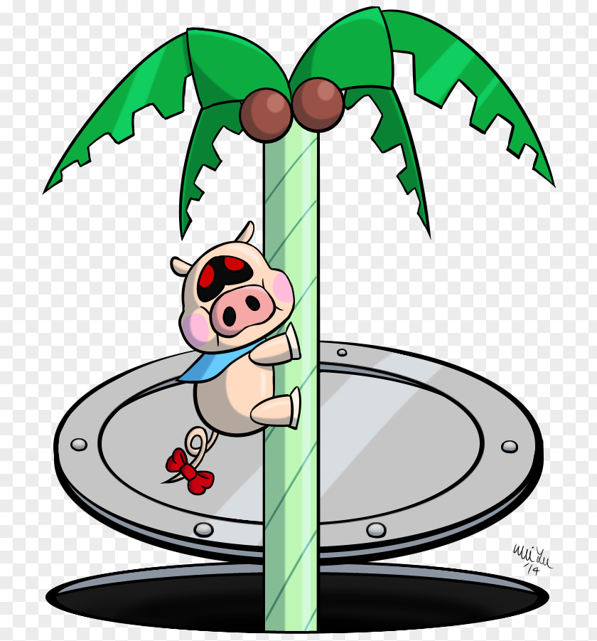 Climbing Tree Robo Pig PNG