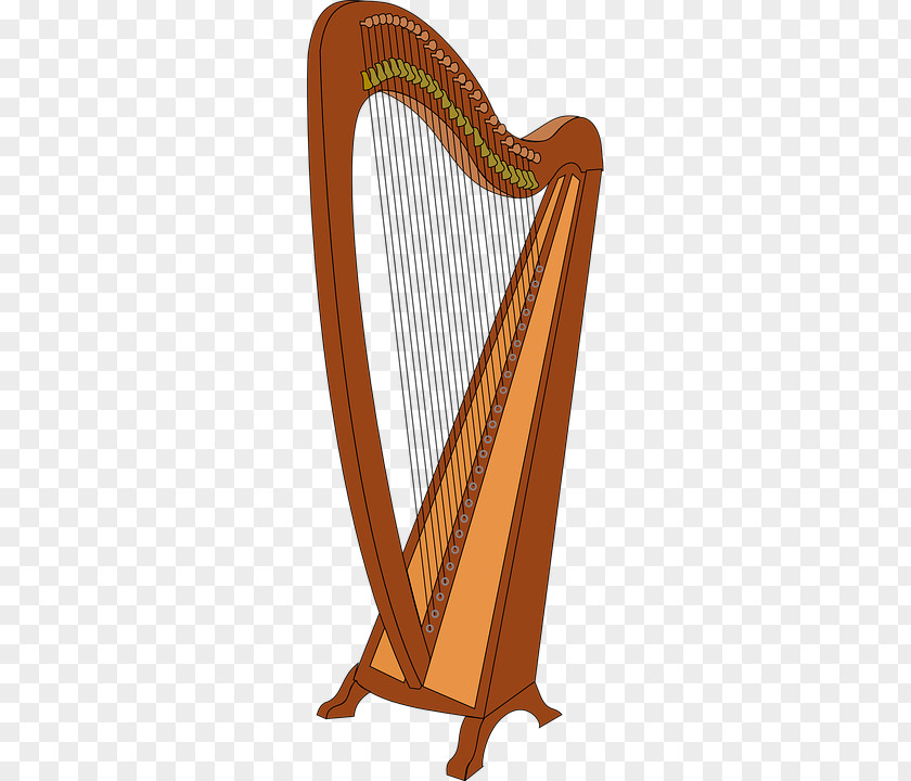 Harp Musical Instrument Clip Art PNG