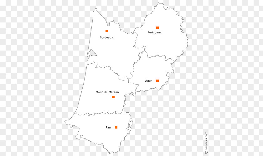 Map Aquitaine Ecoregion Tuberculosis PNG