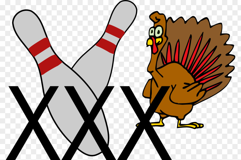 Turkey Bowling Strike Clip Art PNG