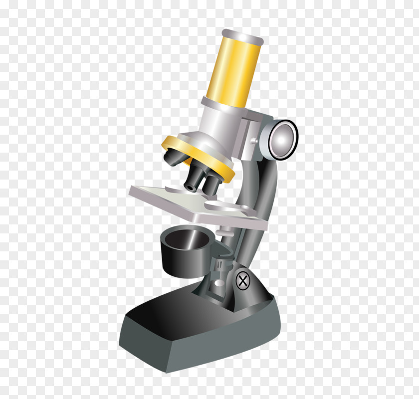 Hand-painted Microscope Cartoon Clip Art PNG