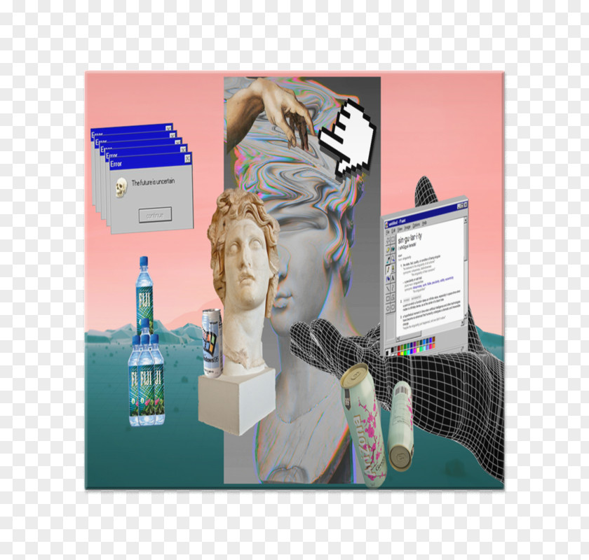 Vapor Wave Graphic Design Poster PNG