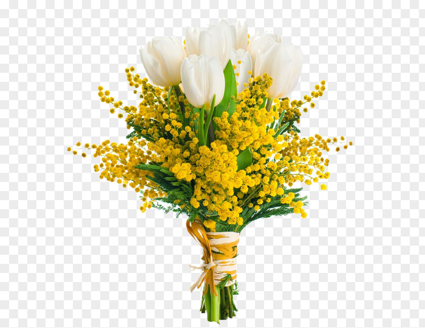 Mimosa Flower Bouquet Acacia Dealbata Party Rose PNG