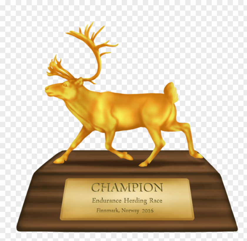 Racing Trophy Reindeer Elk Antler PNG