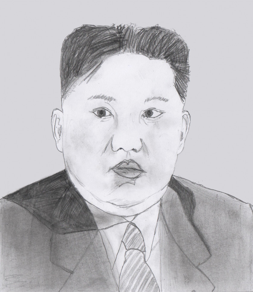 Kim Jong-un North Korea United States NFL Drawing Wikimedia Commons PNG