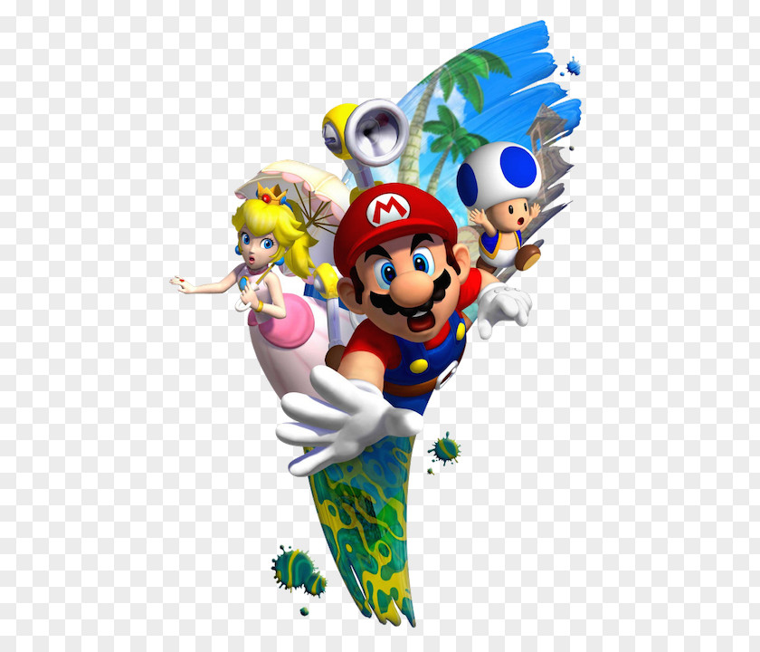 Super Mario Sunshine Bros. GameCube Wii PNG