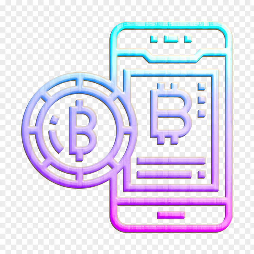 Blockchain Icon Smartphone Bitcoin PNG