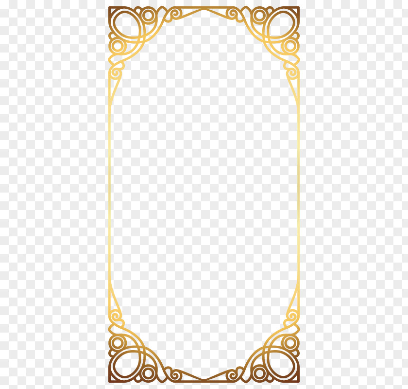 Gold Jewelry Industry Atmospheric Square Border Jewellery Icon PNG