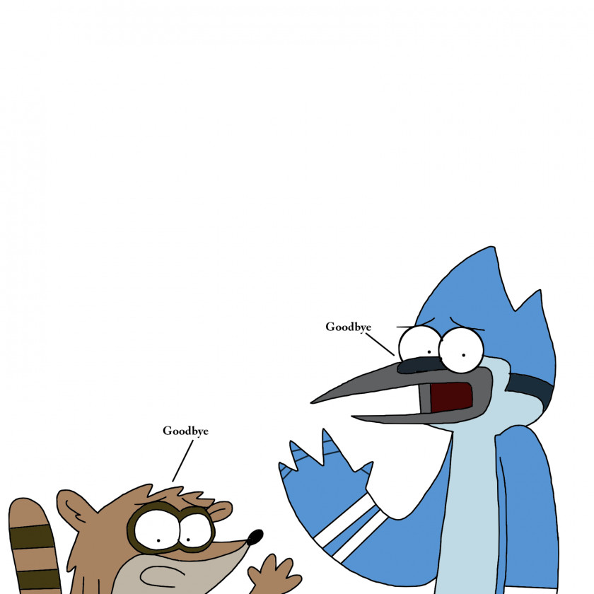 Goodbye Mordecai Rigby Cartoon PNG