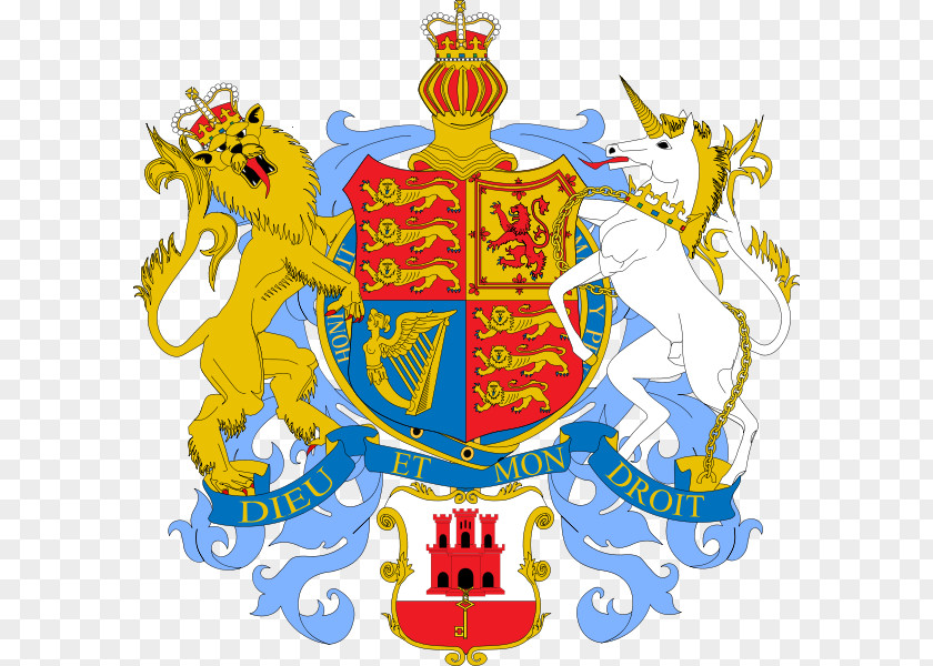 Herb Vector Gibraltar Chess Festival United Kingdom British Overseas Territories Coat Of Arms PNG