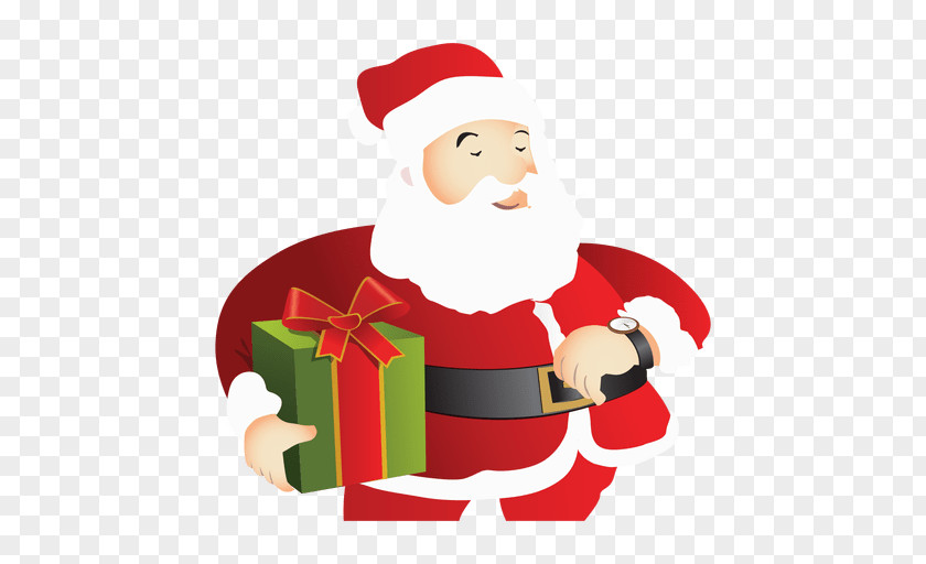 Clause Vector Santa Claus Gift Clip Art PNG