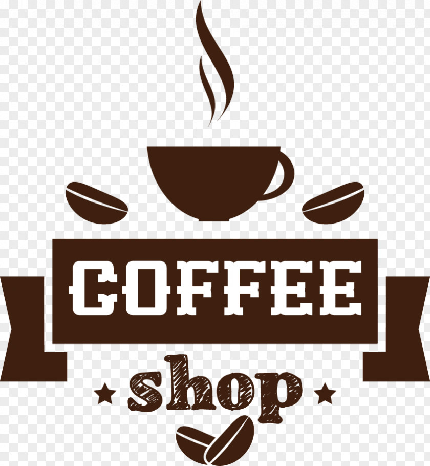 Exquisite Coffee Label Material Tea Cafe Logo PNG
