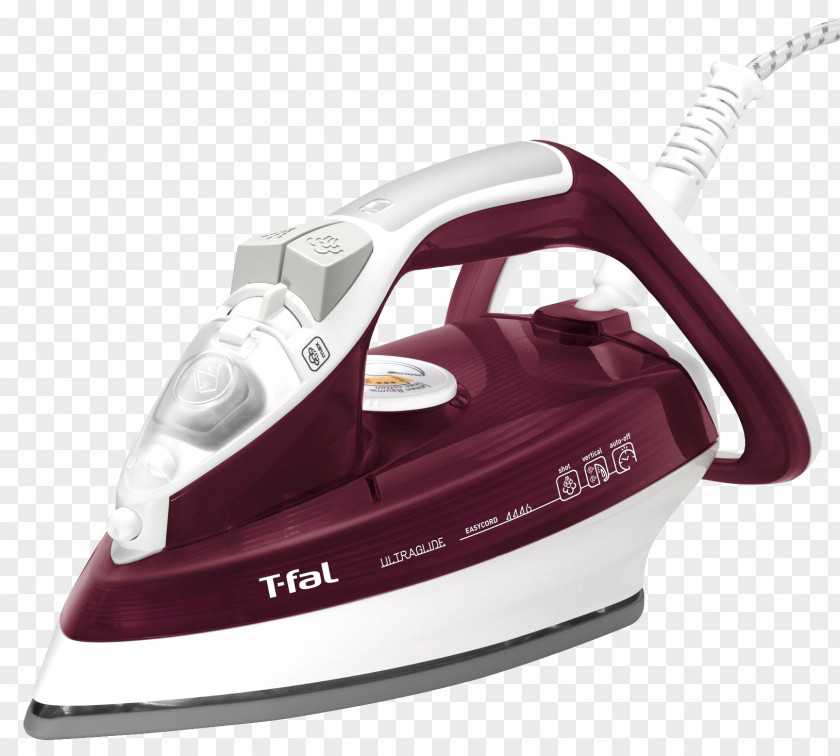 Iron Clothes Tefal Ironing Non-stick Surface Steam PNG