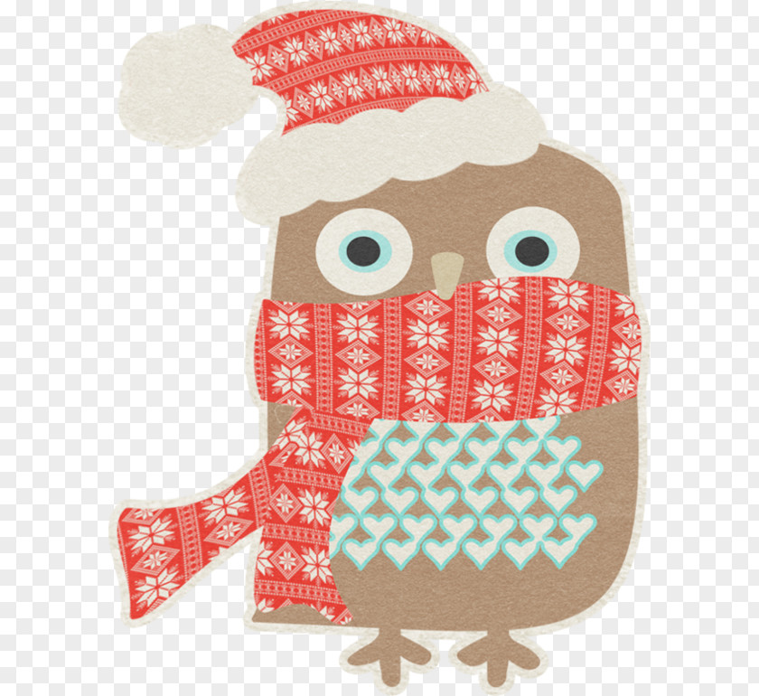 Owl Clip Art Image Santa Claus Christmas Day PNG