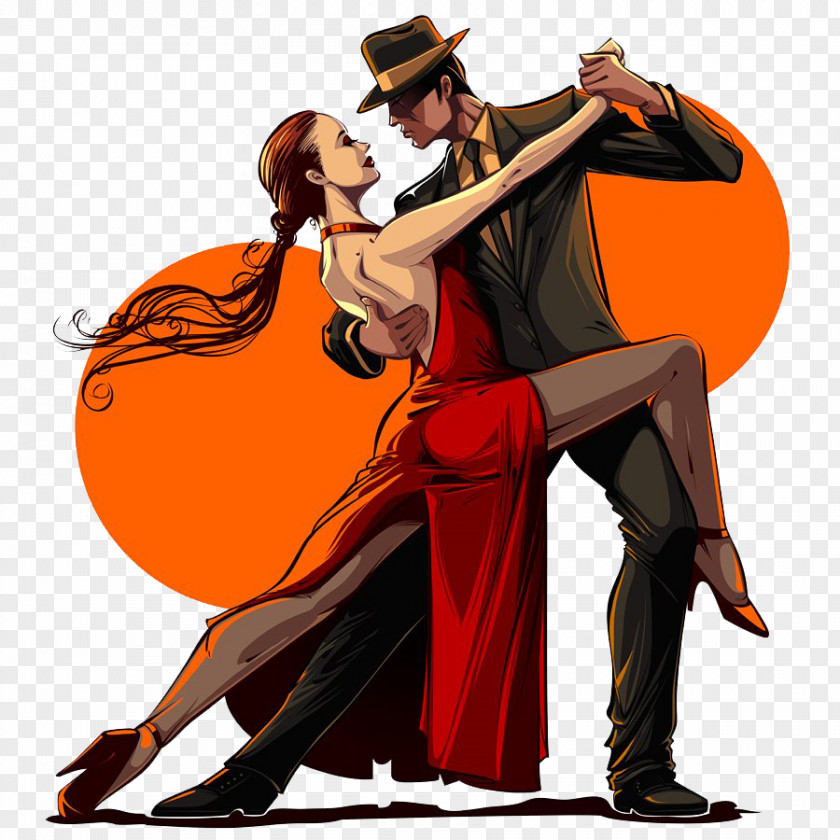 Salsa Dancers Clip Art Vector Graphics Dance Tango Image PNG