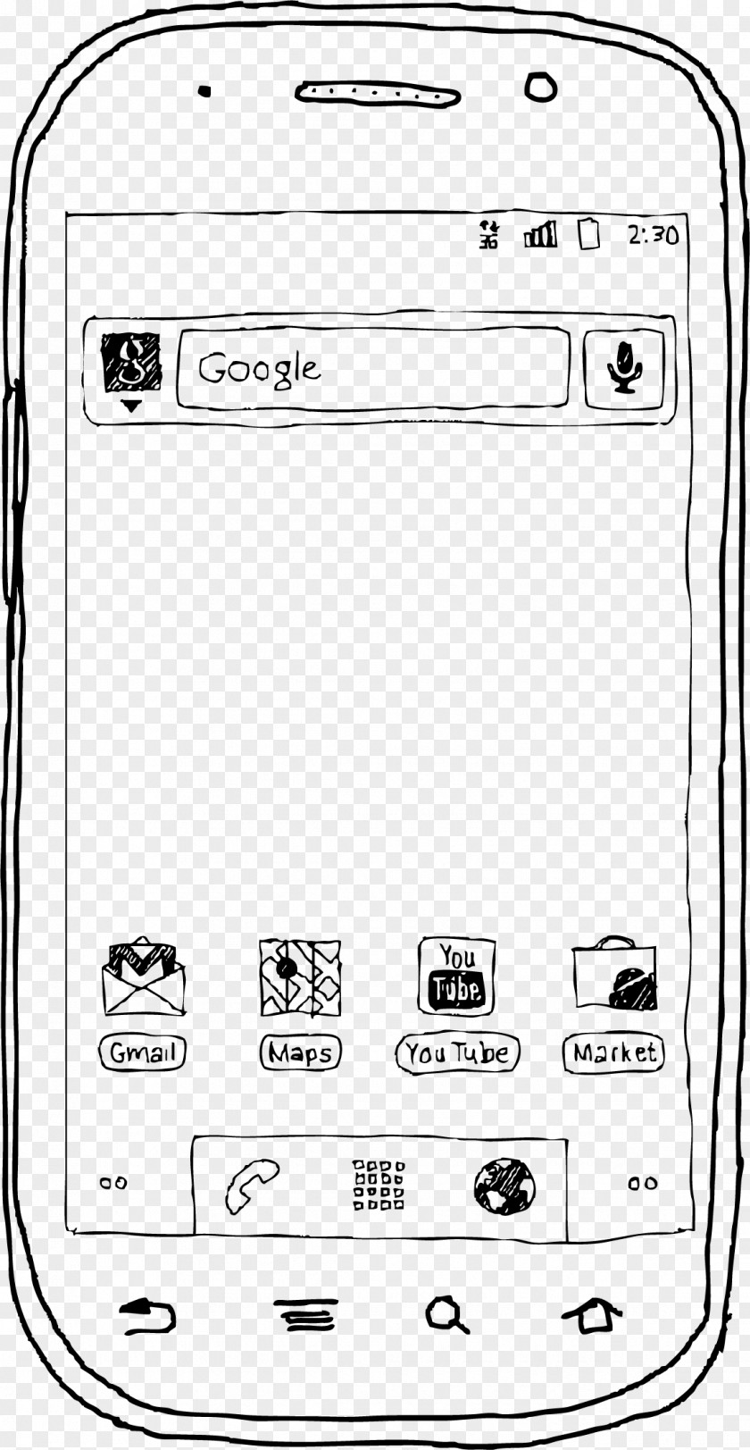 Used Google Smartphone Drawing PNG