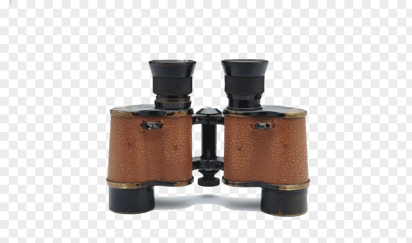Vintage Wooden Telescope Binoculars Java Small Clip Art PNG