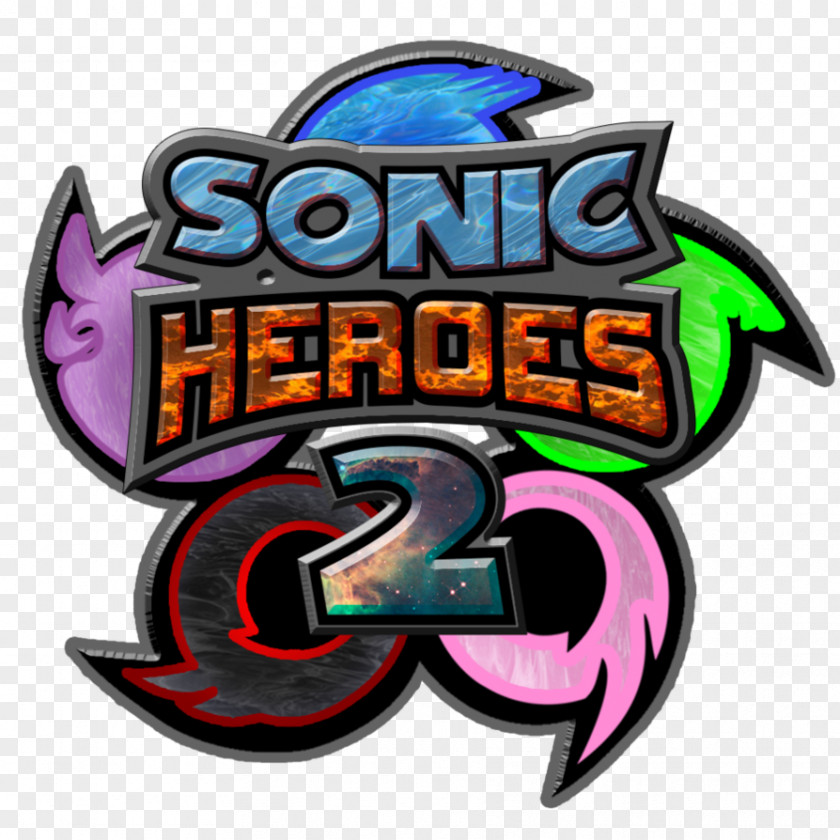 Sonic Heroes Logo Conceptual Art PNG