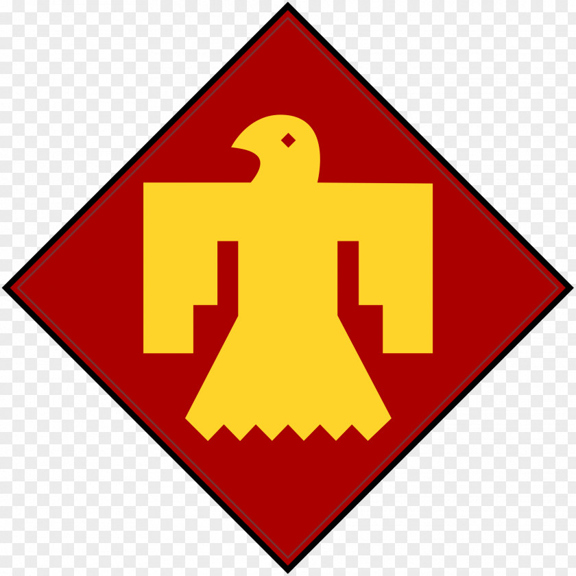 Thunderbird Outline Cliparts United States Army Second World War 45th Infantry Division PNG