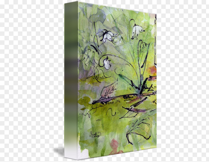Watercolor Lily Painting Flora Fauna PNG