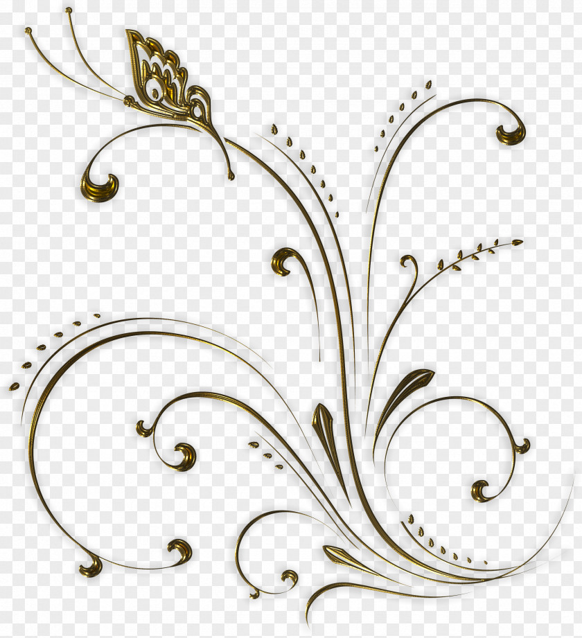 Arabesque Butterfly Vine Drawing Clip Art PNG