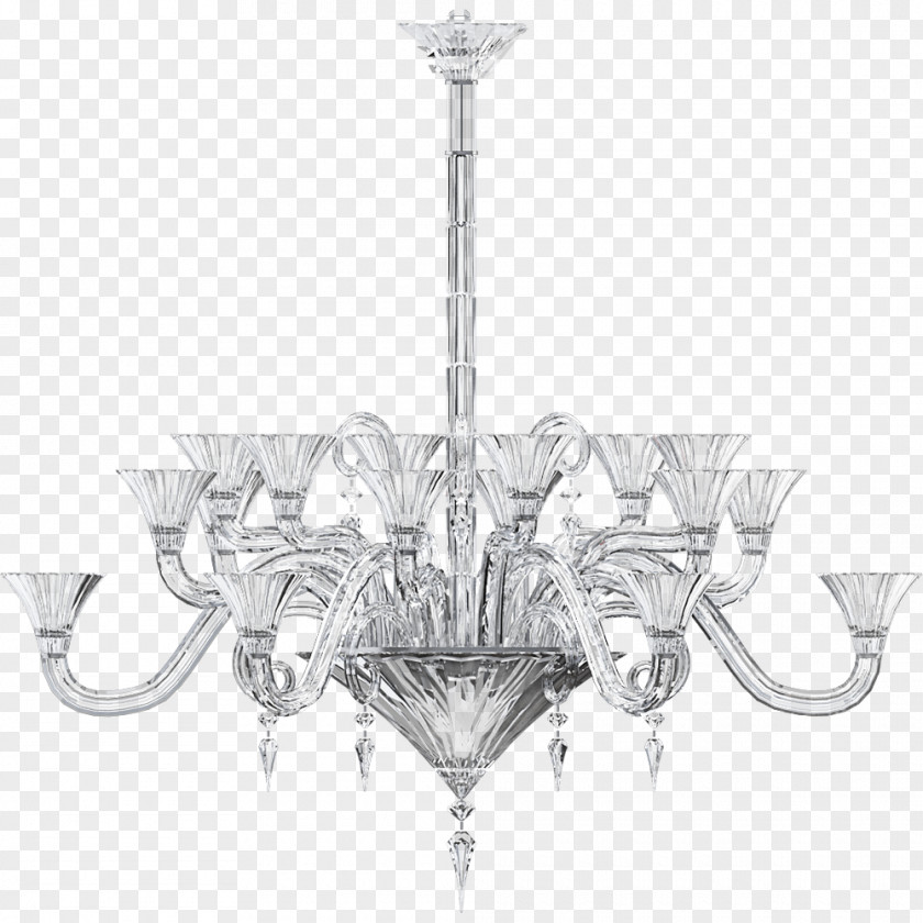 Chandelier Baccarat Candelabra Light Stemware PNG