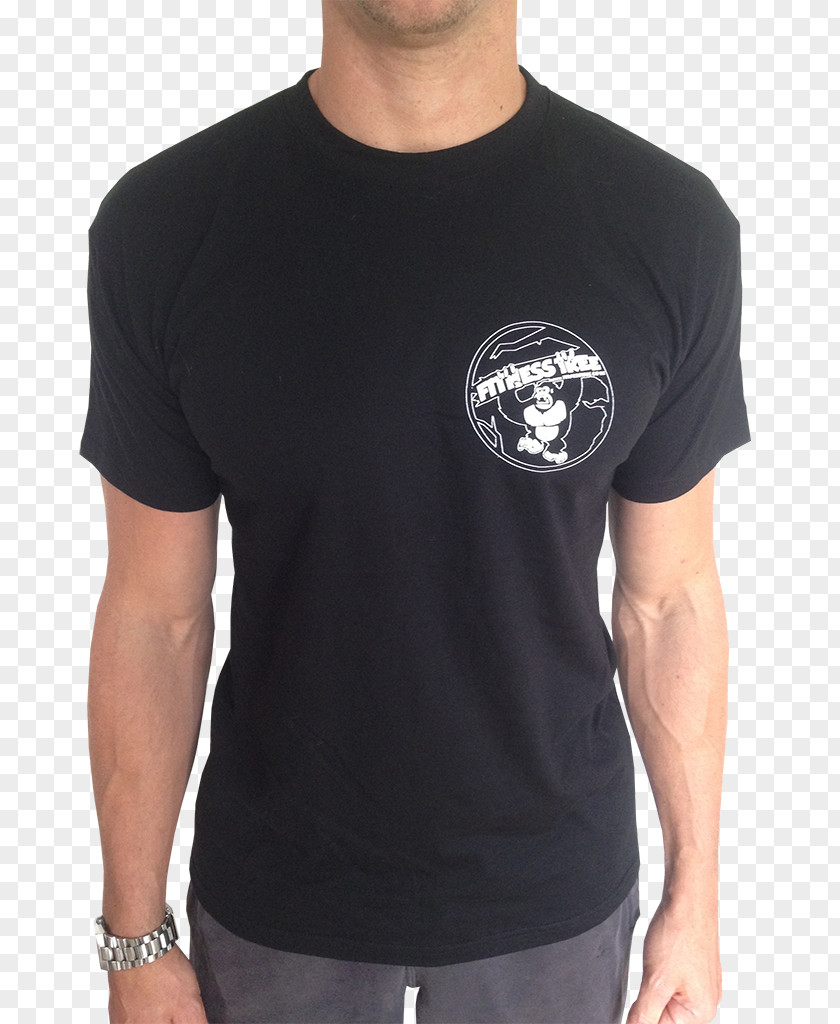 Gym T Shirt T-shirt Shoulder Black M Font PNG