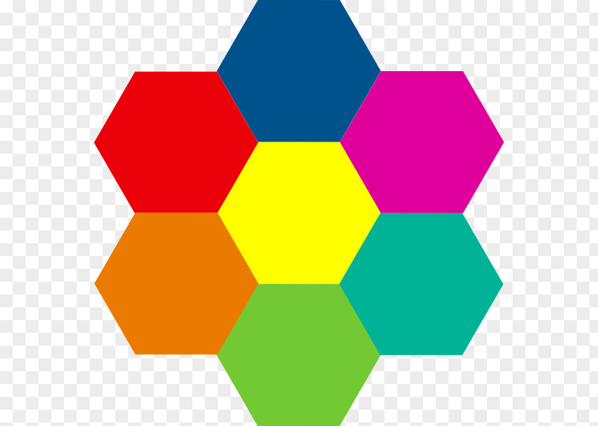Hexagon Red Color Clip Art PNG