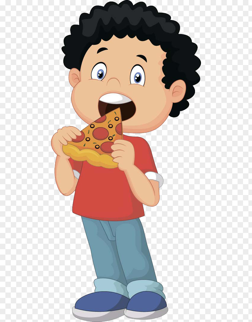 Eating Children Pizza Delivery Clip Art PNG