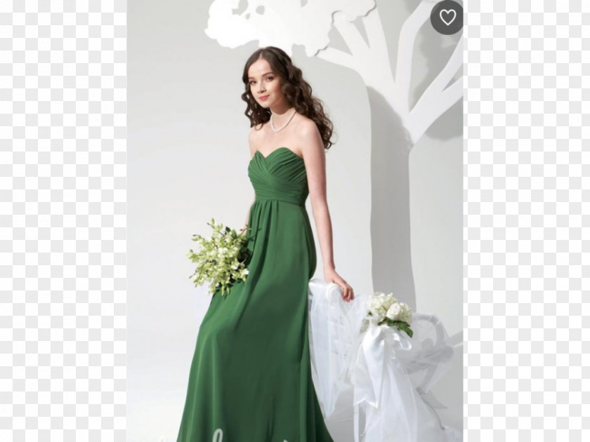 Jasmin Flower Wedding Dress Bridesmaid Formal Wear PNG