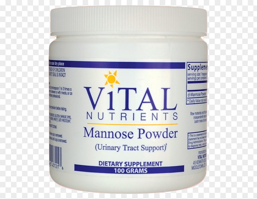 Mannose Nutrient Dietary Supplement Capsule Vitamin C PNG