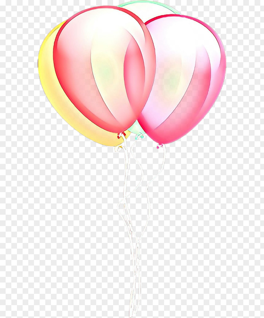 Party Supply Heart Balloon Pink PNG