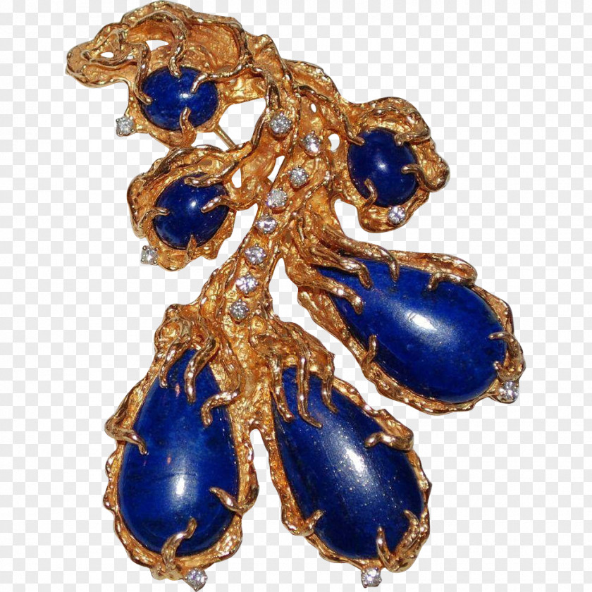Sapphire Earring Brooch Gold Charms & Pendants PNG
