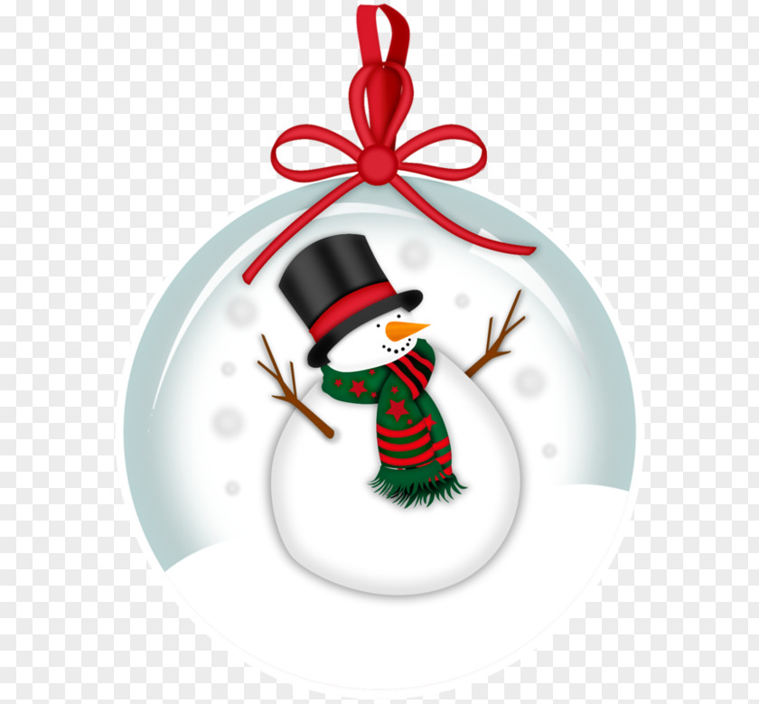 Snowman Christmas Ornament Clip Art PNG