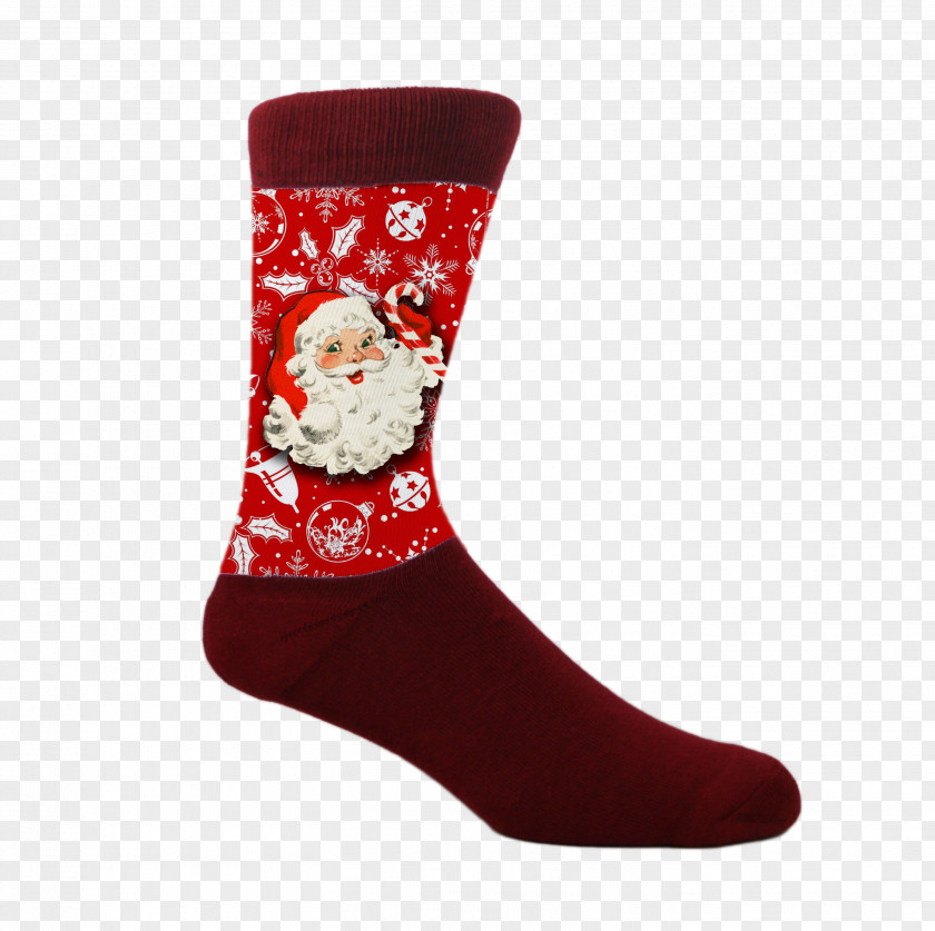 Socks Santa Claus Sock Christmas Stockings Knee Highs PNG